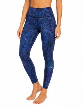 Lululemon Fast & Free Tight II 25" Polar Light Blue Multi Size 8 Running Gym